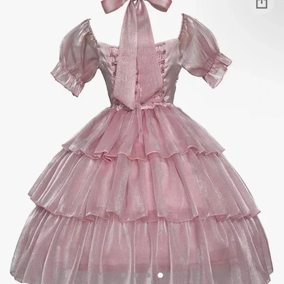 Pink frilly princess dress - Picture 3 of 4